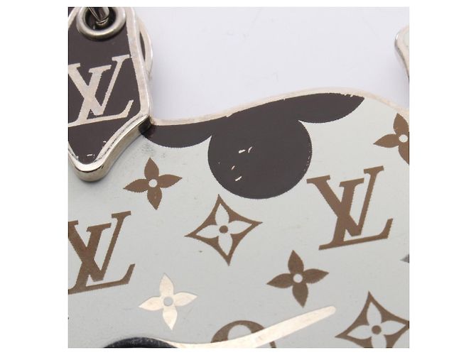 Louis Vuitton LV Dog Charm Bijou Borsa Accessorio Bianco Multicolore - vista 5