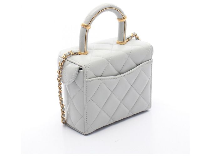 Vanity Borsa a Spalla 2-Way Matelassé Chanel Blu - vista 2