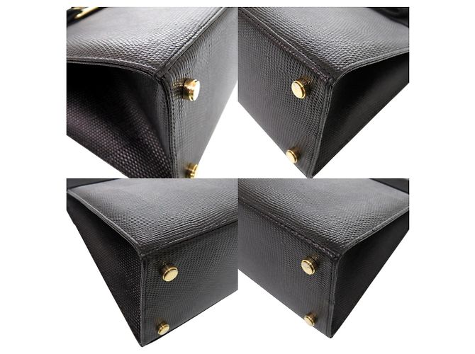 Borsa Salvatore Ferragamo Vara Ribbon Nero - vista 5