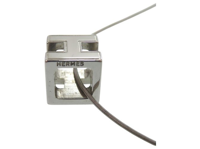 Hermès Collana in metallo Hermes Cage d'H H-cube Argento - vista 4