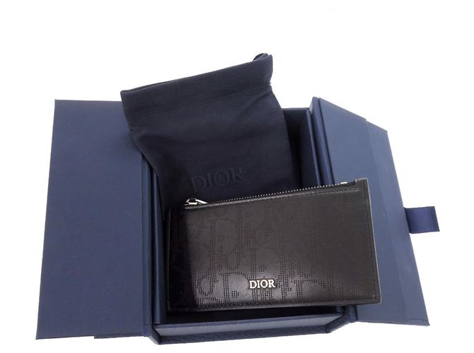 Monedero de piel negro Christian Dior - vista 2