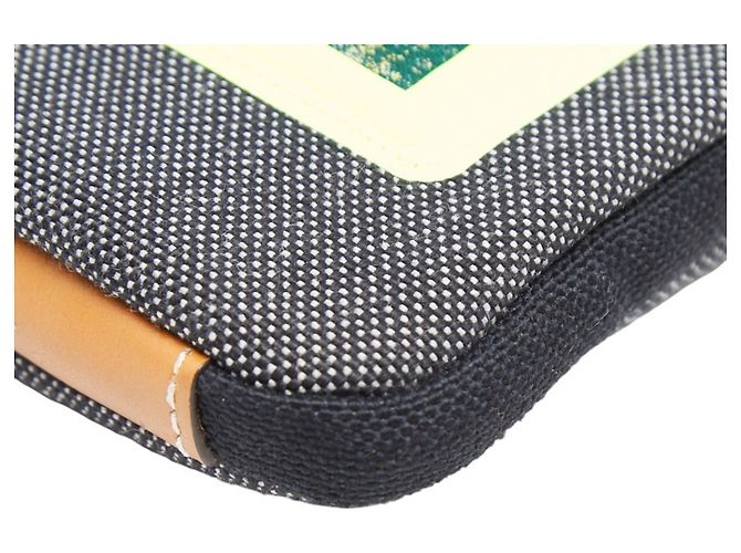 Pochette da collo Loewe EYE NATURE CASE Marrone Nero Giallo - vista 4