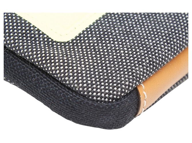 Pochette da collo Loewe EYE NATURE CASE Marrone Nero Giallo - vista 5