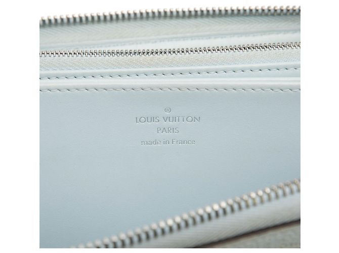 Louis Vuitton Monogram Mahina Zippy Wallet Hellblau - Ansicht 5