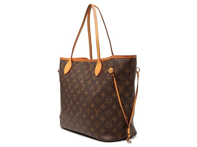 Borsa Tote Louis Vuitton Monogram Neverfull MM Marrone - vista 2