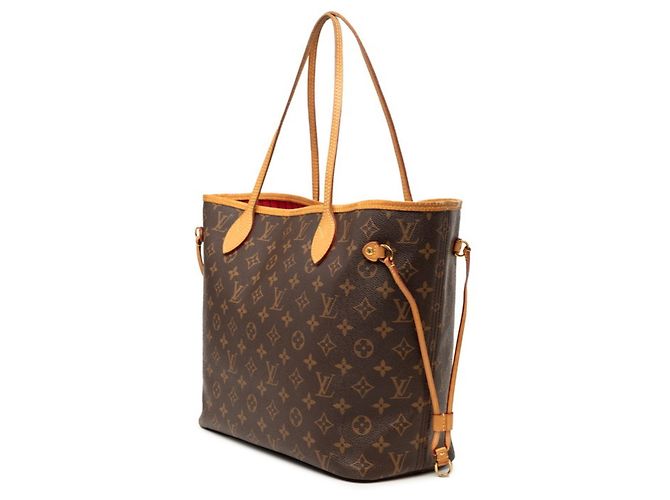 Borsa Tote Louis Vuitton Monogram Neverfull MM Marrone - vista 2