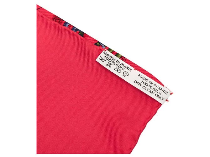 Foulard Carré 90 Festival Hermès Rosso Multicolore - vista 6