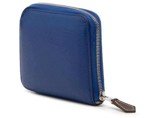 Hermès Monedero de seda Azap Compact Hermes Azul - vista 2
