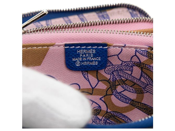 Hermès Monedero de seda Azap Compact Hermes Azul - vista 5