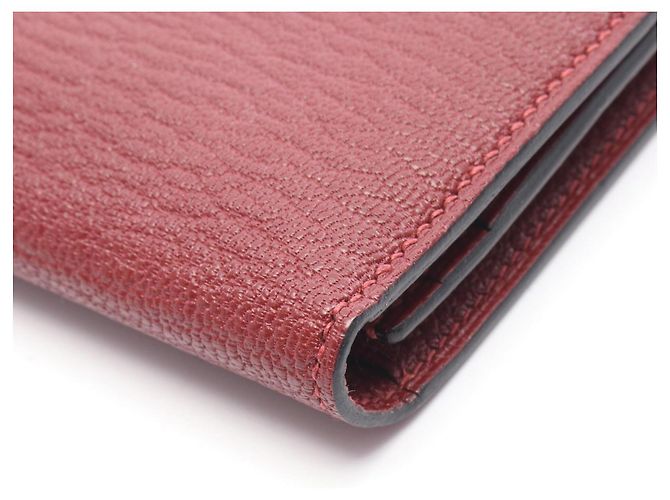 Hermès Cartera larga Hermes Bearn Soufflet en Bordeaux Roja Burdeos - vista 9