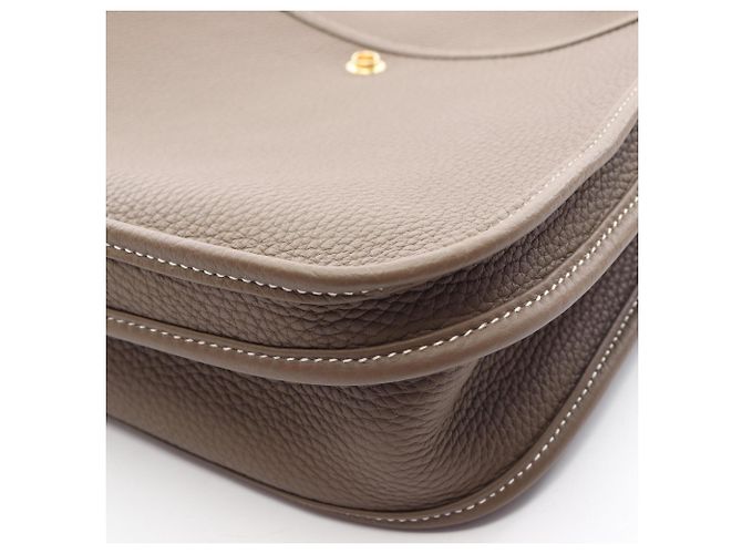 Hermès Borsa a tracolla Hermes Evelyne 3 Trois PM Marrone Taupe - vista 6