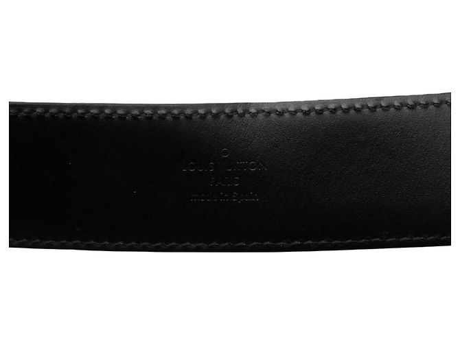 Cintura Initial Louis Vuitton Damier Graphite Marrone Nero - vista 5