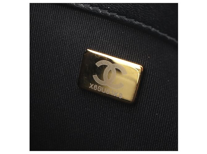 Borsa a tracolla Chanel Matelassé in pelle di agnello nera Nero - vista 5