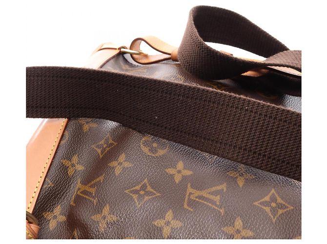 Zaino/Borsa Louis Vuitton Montsouris GM Marrone Monogramma - vista 11
