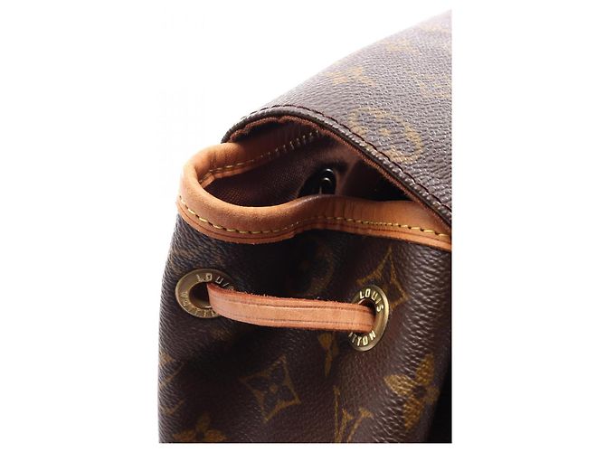 Zaino/Borsa Louis Vuitton Montsouris GM Marrone Monogramma - vista 12