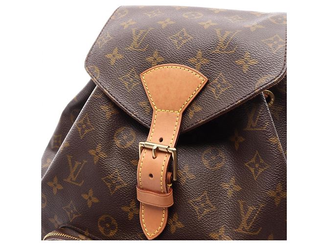 Zaino/Borsa Louis Vuitton Montsouris GM Marrone Monogramma - vista 8