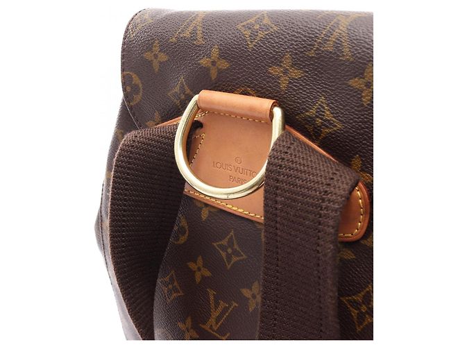 Zaino/Borsa Louis Vuitton Montsouris GM Marrone Monogramma - vista 9