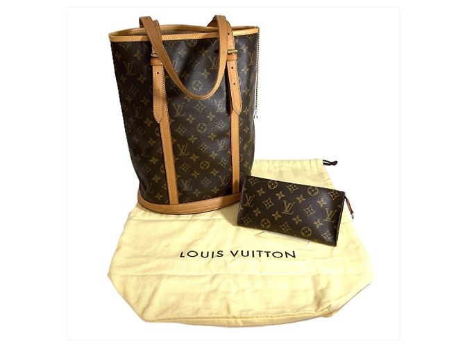 Borsa Tote Louis Vuitton Bucket GM Marrone - vista 10