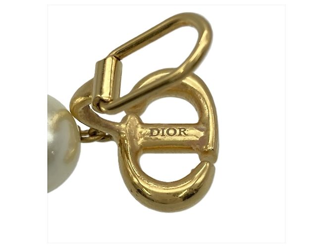 Orecchini a clip dorati Christian Dior con perle artificiali D'oro - vista 6