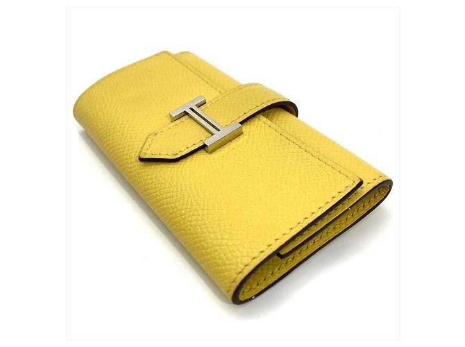 Hermès Bearn Schlüsselcase aus gelbem Epsom-Leder - Ansicht 2