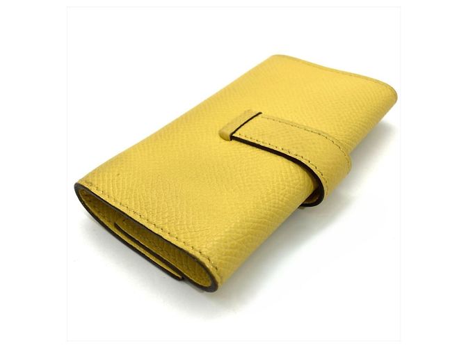 Hermès Bearn Schlüsselcase aus gelbem Epsom-Leder - Ansicht 3