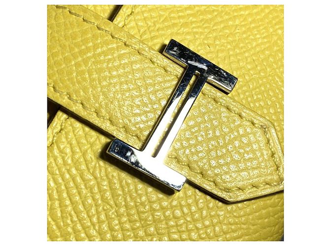Hermès Bearn Schlüsselcase aus gelbem Epsom-Leder - Ansicht 6