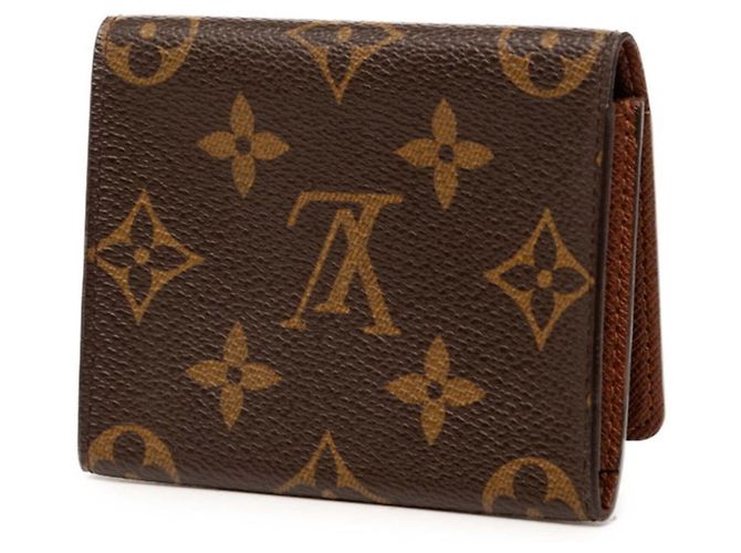 Tarjetero Monogram marrón Louis Vuitton Castaño - vista 2