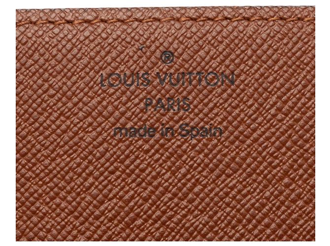 Tarjetero Monogram marrón Louis Vuitton Castaño - vista 7