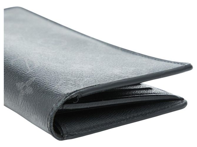 Portafoglio lungo Louis Vuitton Monogram Eclipse Brazza Marrone Nero - vista 5