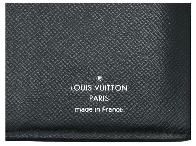 Portafoglio lungo Louis Vuitton Monogram Eclipse Brazza Marrone Nero - vista 8