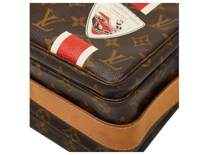 Borsa a tracolla Louis Vuitton Monogram Naviglio Marrone - vista 4