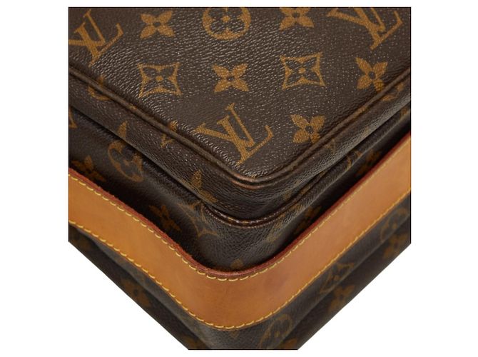 Borsa a tracolla Louis Vuitton Monogram Naviglio Marrone - vista 7