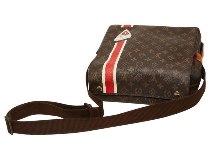 Borsa a tracolla Louis Vuitton Monogram Naviglio Marrone - vista 8