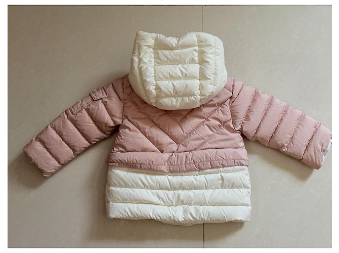Moncler Kinder Daunensteppjacke Pink Weiß - Ansicht 15