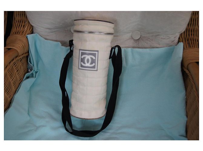 Chanel Borsa Cilindrica Trapuntata Bianca Bianco - vista 11