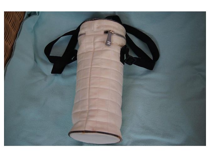 Chanel Borsa Cilindrica Trapuntata Bianca Bianco - vista 2