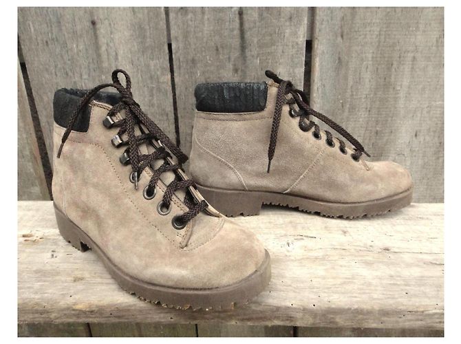 Autre Marque Botines de cuero Arima Beige - vista 2