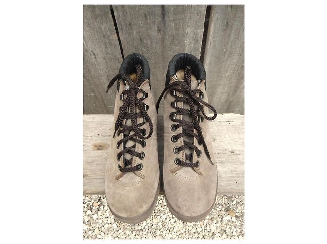 Autre Marque Botines de cuero Arima Beige - vista 4