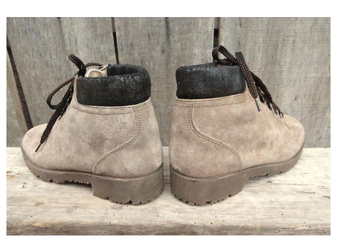 Autre Marque Botines de cuero Arima Beige - vista 5