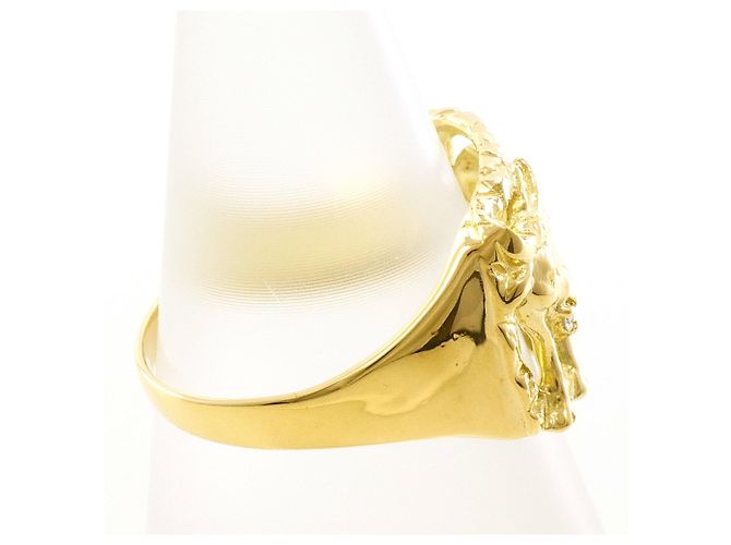 Autre Marque 18K Gelbgold-Ring mit Diamant Golden - Ansicht 2