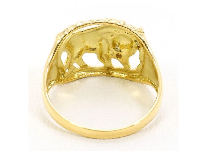 Autre Marque 18K Gelbgold-Ring mit Diamant Golden - Ansicht 3