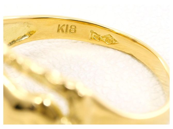 Autre Marque 18K Gelbgold-Ring mit Diamant Golden - Ansicht 4