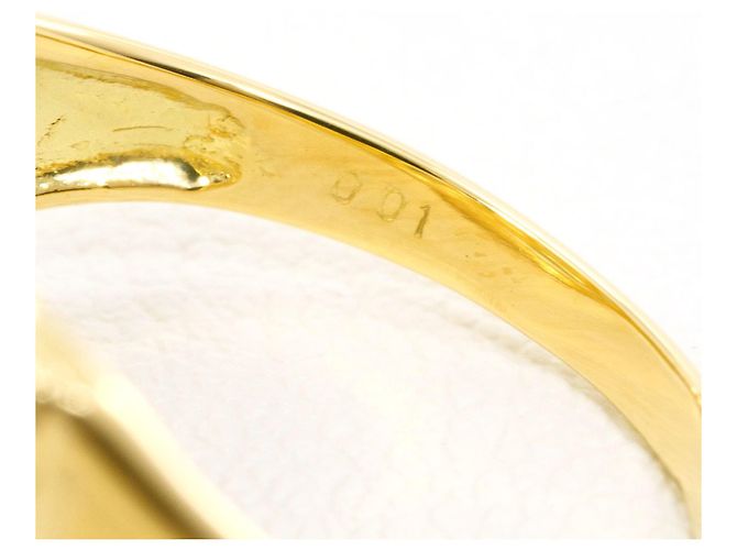 Autre Marque 18K Gelbgold-Ring mit Diamant Golden - Ansicht 5