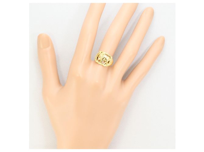 Autre Marque 18K Gelbgold-Ring mit Diamant Golden - Ansicht 6
