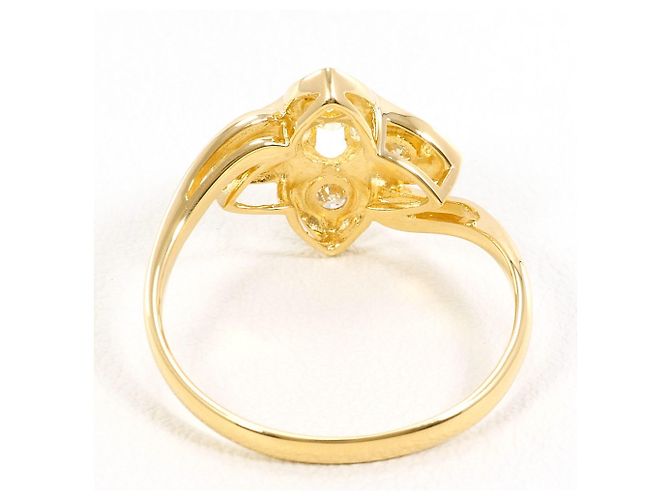 Autre Marque 18K Gelbgold-Ring mit Diamant Golden - Ansicht 3