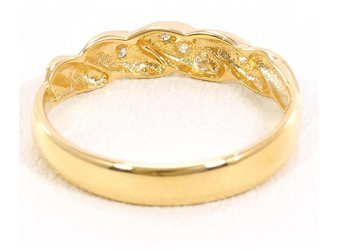 Autre Marque 18K Gelbgold-Ring mit Diamant Golden - Ansicht 3