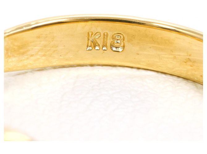 Autre Marque 18K Gelbgold-Ring mit Diamant Golden - Ansicht 4