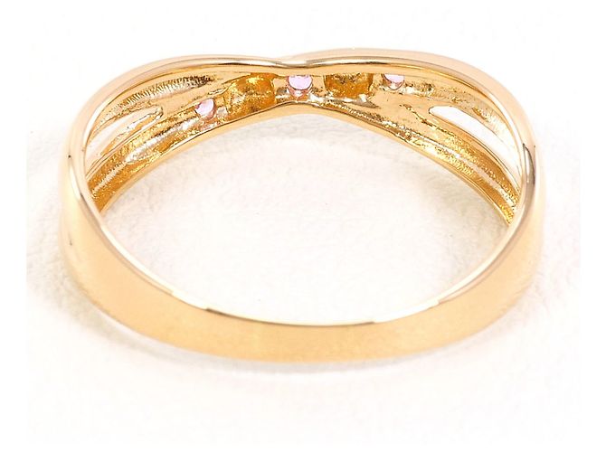 Autre Marque 18K Roségold Saphir Ring Pink Golden - Ansicht 3
