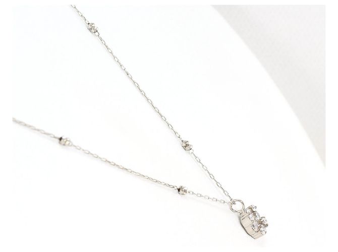 Autre Marque 18K Weißgoldkette mit Diamant Golden - Ansicht 2