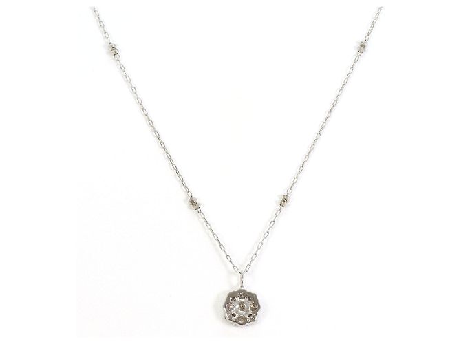 Autre Marque 18K Weißgoldkette mit Diamant Golden - Ansicht 3